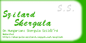 szilard skergula business card